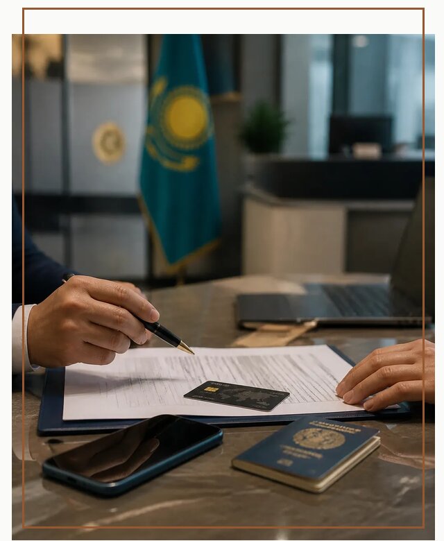 Открытие счета и банковской карты в Казахстане в Кинели